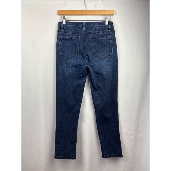 Women’s DG2 Size Petite 6 Dark Washed Blue Skinny Jeans - Picture 3 of 6